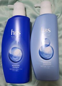 h&s　モイスチャー　シャンプー　コンディショナー　本体セット　350ml　 ポンプ