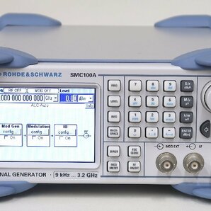 MF51165◆ROHDE&SCHWARZ SMC100A Opt.B103 シグナルジェネレータ 信号発生器 9kHz-3.2GHz【返品保証あり】の画像2