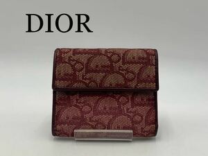 DIOR クリスチャンディオール　三つ折り財布　トロッター　ブランド　オシャレ