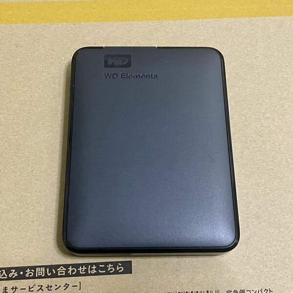 0埋め済動作OK ウエスタンデジタル ポータブルHDD 2TB USB3.0 ブラック WD Elements Portable