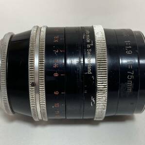 Kern-Paillard SWITAR 75mm F1.9 Switzerland Cマウント ケルン シネカメラ シネマ用レンズ シネレンズ 単焦点レンズの画像4