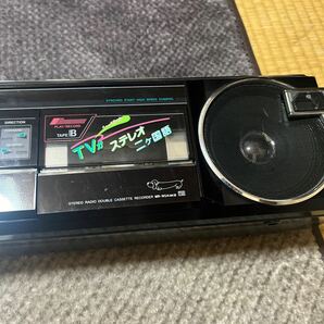 sanyo MR-WU4MKIII ラジカセ 動作未確認 ジャンク メタル4U サンヨー ダビング 昭和レトロ メタルテープの画像3