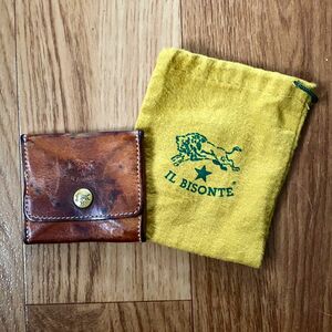 IL BISONTE コインケース オリジナル巾着袋付 小銭入れ コンパクト ミニマリスト イルビゾンテ