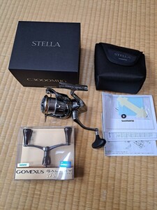 超美品　18ステラ　C3000MHG　ゴメクサスダブルハンドル付き