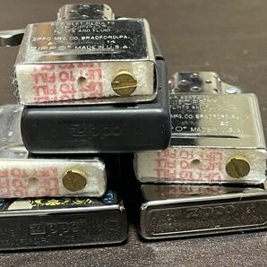 1円〜激安スタート ZIPPO 喫煙具 チタンコーティング アーマー 両面加工 セイントステンドグラス レプリカ BLACK ON BLACK 着火未確認 の画像7