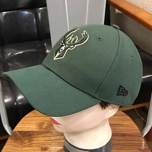 NEW ERA 9FORTY／NBA／BUCKS／キャップ／ダークグリーン／メンズフリーサイズの画像1