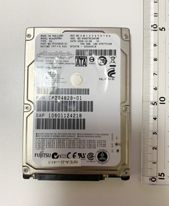 【内蔵ハードディスク】Fujitsu 富士通 2.5inch HDD SATA 500GB. MJA2500BH【中古】