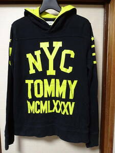 TOMMY トミーヒルフィガー☆プルオーバー プリントパーカーM メンズ