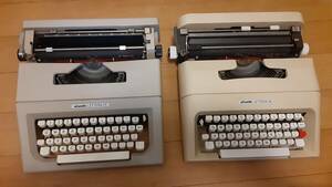 【在日米海軍放出品】2個セット●olivetti/オリベッティ LETTERA 35 ●olivetti/オリベッティ LETTERA ２5　　タイプライター ビンテージ 