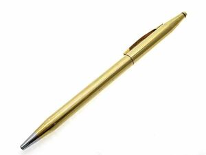 1000 иен старт! Cross Cross Ballpoint Pen 1/20 18KT Goldfilled 18 Gold Ink Blue Writing Equipment Bunka Gold Сделано в США