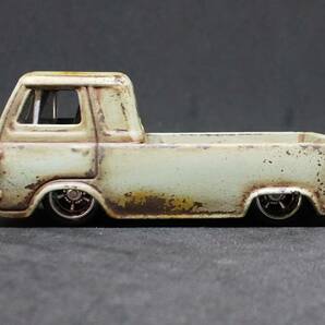 ★HW '60s Ford Econoline Pickup 改 リペイント 錆塗装 サビ フォード エコノライン ピックアップ Ratrod lowrider カスタム 改造★の画像3