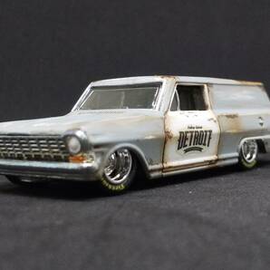 ★HW '64 Chevy Nova Panel Wagon 改 リペイント 錆塗装 シボレー ノバ ワゴン Ratrod Custom カスタム 改造★の画像1