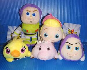 ☆Disney☆TOY STORY4☆Buzz Lightyear☆Hamm☆Ducky Huggable☆bo-peep☆トイストーリー4☆バズ☆ハム☆ダッキー☆ボー・ピープ☆セット