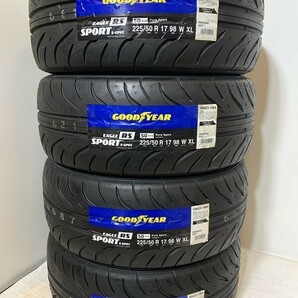 【送料無料】未使用夏タイヤ４本セット 225/50R17 98W XL(SGY101-19)GOODYEAR RS SPORT S-SPEC 2020年～2021年 225/50/17の画像1