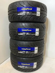 【送料無料】未使用夏タイヤ４本セット 255/45R17 102W XL(SGY103-31)GOODYEAR RS SPORT S-SPEC 2020年～ 255/45/17