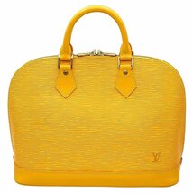 ★D2727 超美品!! ルイヴィトン エピ アルマPM ハンドバッグ M52149 タッシリイエロー LOUIS VUITTON レディース★_画像1