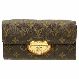 ★D2562 ルイヴィトン モノグラム エトワール ポルトフォイユ サラ 二つ折り長財布 M66556 ブラウン Louis Vuitton レディース★