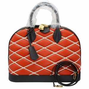 ★D2808 美品!! ルイヴィトン マルタージュ アルマPM 2WAYバッグ ハンド・ショルダー レッド×ブラック LOUIS VUITTON レディース★