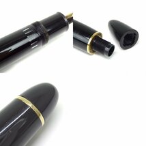 ★D2857 モンブラン マイスターシュテュック 149 万年筆 ペン先14K/585 ブラックｘゴールド ジャンク扱い MONTBLANC メンズ★_画像10