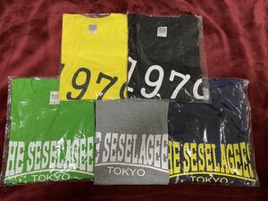 新品 THE SESELAGEES ロゴ 1979 Tシャツ 5枚セット 野性爆弾 くっきー トータルテンボス 2丁拳銃 marcy's 田代まさし punk drunkers