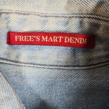 Y5 美品 FREE'S MART フリーズマート レディース デニム シャツ ジャケット 長袖 人気 M ライトブルー（青）インディゴ 無地 コットン_画像8