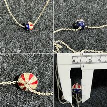 【ws667】アナスイ ANNA SUI トミーヒルフィガー TOMMY HILFIGER ネックレス 2点セット まとめ売り 花 フラワー アメリカ 国旗_画像5