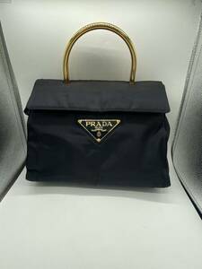 PRADA ナイロン ハンドバッグ ゴールド金具