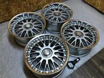 ☆絶版品☆ DE Racing DERACING メッシュ 17インチ 8J +25 8.5J +18 アルミ ホイール 114.3 4h S13 シルビア 180SX C33 A31 SSR VOLK 等_画像2