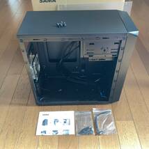 SAMA 舞黒透 MT-01W ATX ミニタワーケース 左側面がフルアクリルパネル (透明)_画像6