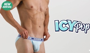 即決正規品新品 オージーバム Aussiebum ICY POP BIKINI-M- ビキニブリーフ 空色（SKY) 現品表記サイズ M