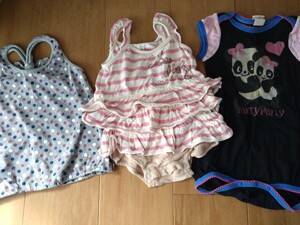 70・80 女の子　夏服　3点セット　ロンパース　ノースリーブ