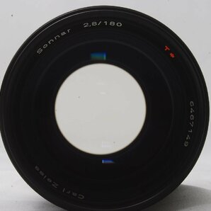 コンタックス Contax Sonnar 180mm F2.8 T* Carl Zeiss 西ドイツ製 レンズキャップ/ソフトレザーケースつき lens made in West Germanyの画像3