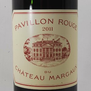 《未開栓》ワイン PAVILLON RUGE CHATEAU MARGAUX 2011 パヴィヨン・ルージュ シャトーマルゴー 750ml 13% フランスの画像2