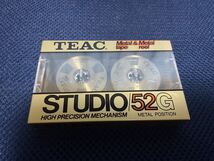 TEAC STUDIO カセットテープ メタルリール オープンリールサウンド ゴールド STUDIO 52G 未開封_画像1