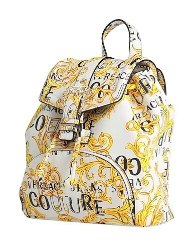 VERSACE JEANS COUTURE ヴェルサーチジーンズクチュール リュック バックパック ホワイト バロック ※ご購入から発送まで約7〜9日前後