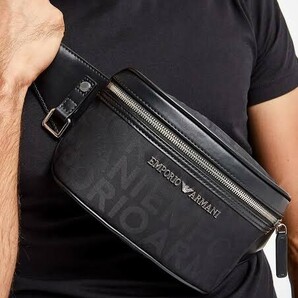 EMPORIO ARMANI エンポリオアルマーニ ウエストポーチ ボディバッグ ブラック ※ご購入から発送まで約7〜9日前後の画像8