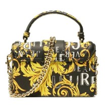 VERSACE JEANS COUTURE ヴェルサーチジーンズクチュール ハンドバッグ ショルダーバッグ バロック ブラック ※ご購入から発送まで約7〜9日_画像4