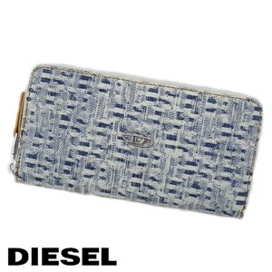 DIESEL ディーゼル 長財布 デニム ブルー ユニセックス ※ご購入から発送まで約7〜9日前後