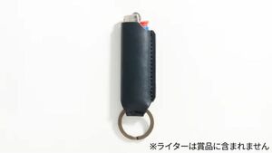 【送料無料】新品未使用 leather lighter case for BIC J23 ネイビー JT レザーライターケース 