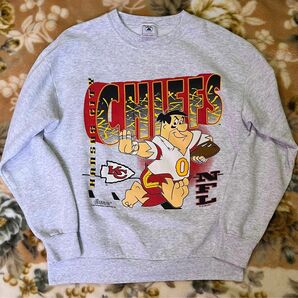 NFL Kansas City Chiefs Super Bowl The Flintstones US輸入　古着　スウェット