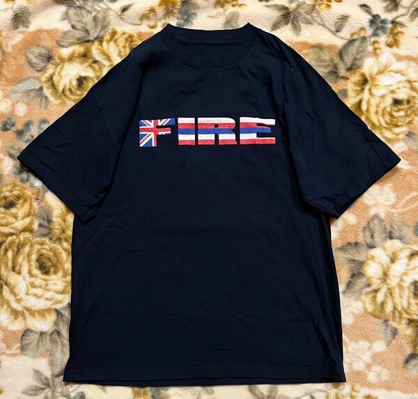 US輸入　半袖Tシャツ　XL ハワイ　ホノルル　police and fire game 半袖 Tシャツオーバーサイズ