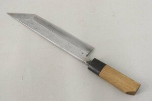 正本 ムキモノ庖刀 むきもの包丁 剥きもの 水牛 柄カスタム品 刃渡り21.5cm 全長33cm 重さ224g 4-C013