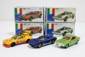 [1 jpy start ] TOMICA Tomica NO.58 alpine Renault NO.40 Lamborghini NO.26 Celica minicar blue box empty box summarize 4-F066/1/060