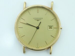 【1円スタート】LONGINES L4692 6 18K 750 刻印 18金 メンズ 腕時計 クォーツ 本体のみ 総重量約24.58g ジャンク 4-A009/1/60P