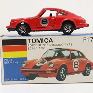 【1円スタート】美品 TOMICA トミカ 外国車シリーズ F17 ポルシェ 911S レーシングタイプ レッド 青箱 ミニカー 4-A058/1/60Pの画像1