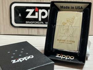 大量出品中!!【希少】未使用 2003年製 Zippo 非売品 'KAME-KIHI' 中野 かめ吉 時計 ロレックス 関係者配布 ジッポー 喫煙具 ライター