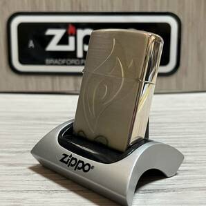 大量出品中!!【希少】未使用 2000年製 Zippo 非売品 'FIRE ZIPPO 2000' 限定 キリンビバレッジ 缶コーヒー 灰皿付き ジッポー ライターの画像4