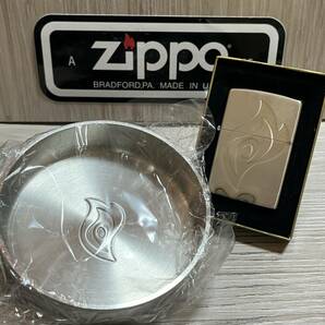 大量出品中!!【希少】未使用 2000年製 Zippo 非売品 'FIRE ZIPPO 2000' 限定 キリンビバレッジ 缶コーヒー 灰皿付き ジッポー ライターの画像1