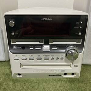 JVC Victor ビクター CA-UXW500-W SP-UXW500-W ホワイト CD 2MD TAPE テープ コンポ スピーカーの画像3