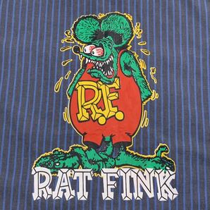 8680 ディッキーズ RAT FINK 半袖シャツ キャラクター Lの画像8